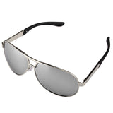 Men's Sport Polarized Aviator SunGlasses - Silver -  - 1