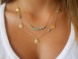 Women's Turquoise FULFILLED Pendant Necklace -  - 2