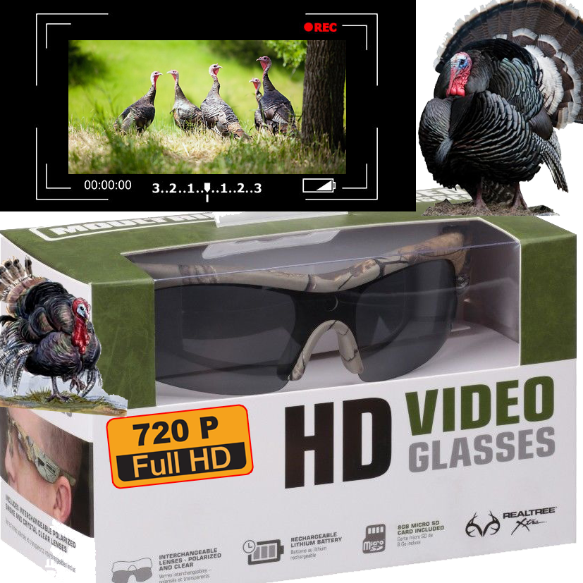 HD Hunting Camo Glasses w Built in VIDEO CAMERA Record Your Hunts Thirsty Buyer