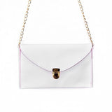 Ladies ENVELOPE Purse Handbag w/ Gold Clutch Chain - Assorted Colors - Thirsty Buyer - 3