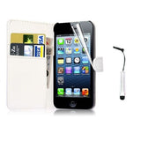 iPhone 4 5 6 Leather Wallet Case Cover w/ Free Screen Protector - Assorted Colors - Thirsty Buyer - 9