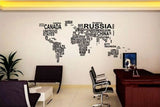 World Map Wall Art Vinyl Decal - Thirsty Buyer - 3