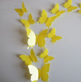 3D Plastic Wall Butterflies Peel & Stick - 12 pieces (Assorted Colors) - Thirsty Buyer - 11